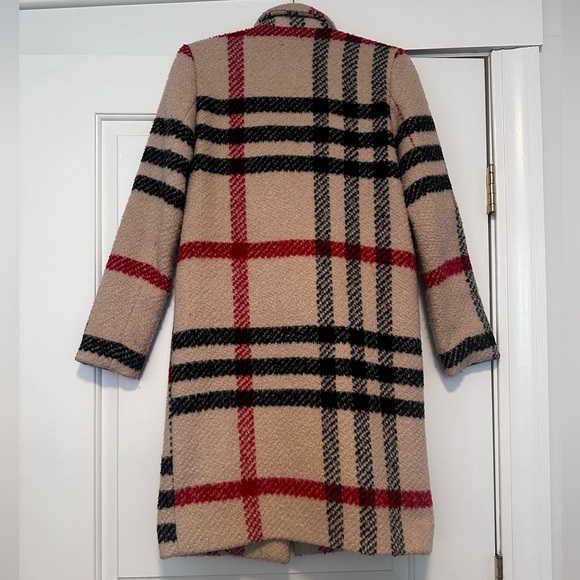 Plaid Peacoat - Picture 2 of 4